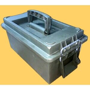 Wise 56011-13 15" L x 7.75" W x 6.5" H Olive Green Small Dry Box Ammo Tackle Box